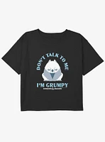 Dungeons & Dragons Grumpy Owlbear Youth Girls Boxy Crop T-Shirt