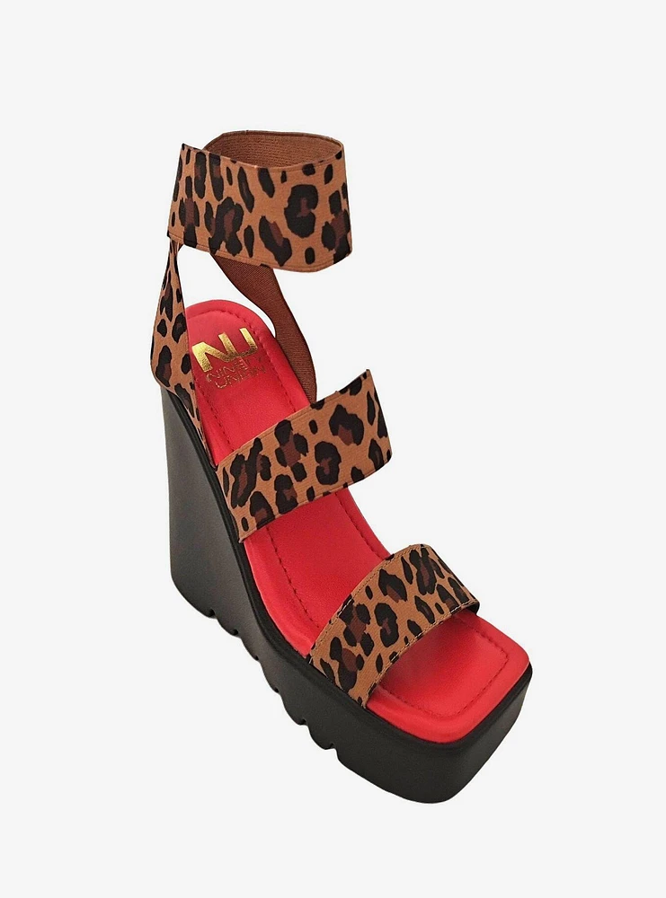 Paige Wedge Sandal Leopard