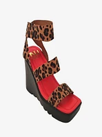 Paige Wedge Sandal Leopard