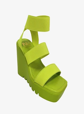 Paige Wedge Sandal Lime