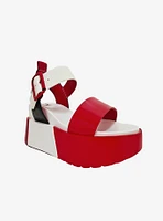 Wonder Sport Wedge Sandal Red