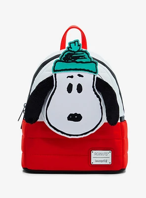 Loungefly Peanuts Snoopy Puffer Mini Backpack