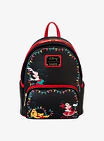 Loungefly Mickey Mouse & Friends Holiday Lights Light-Up Mini Backpack