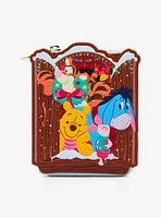 Loungefly Disney Winnie The Pooh Holiday Glow-In-The-Dark Mini Zipper Wallet