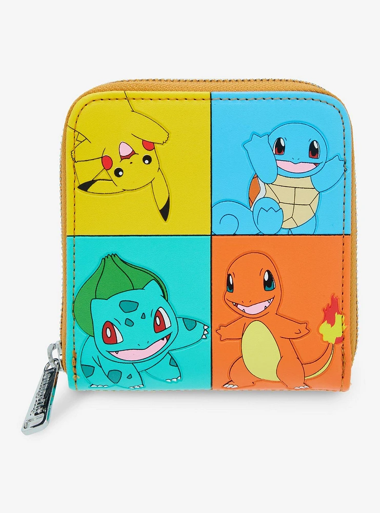 Loungefly Pokemon Pikachu & Friends Color-Block Mini Zipper Wallet