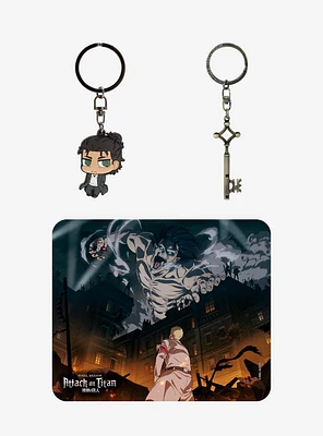 Attack On Titan Keychain and Mousepad Bundle