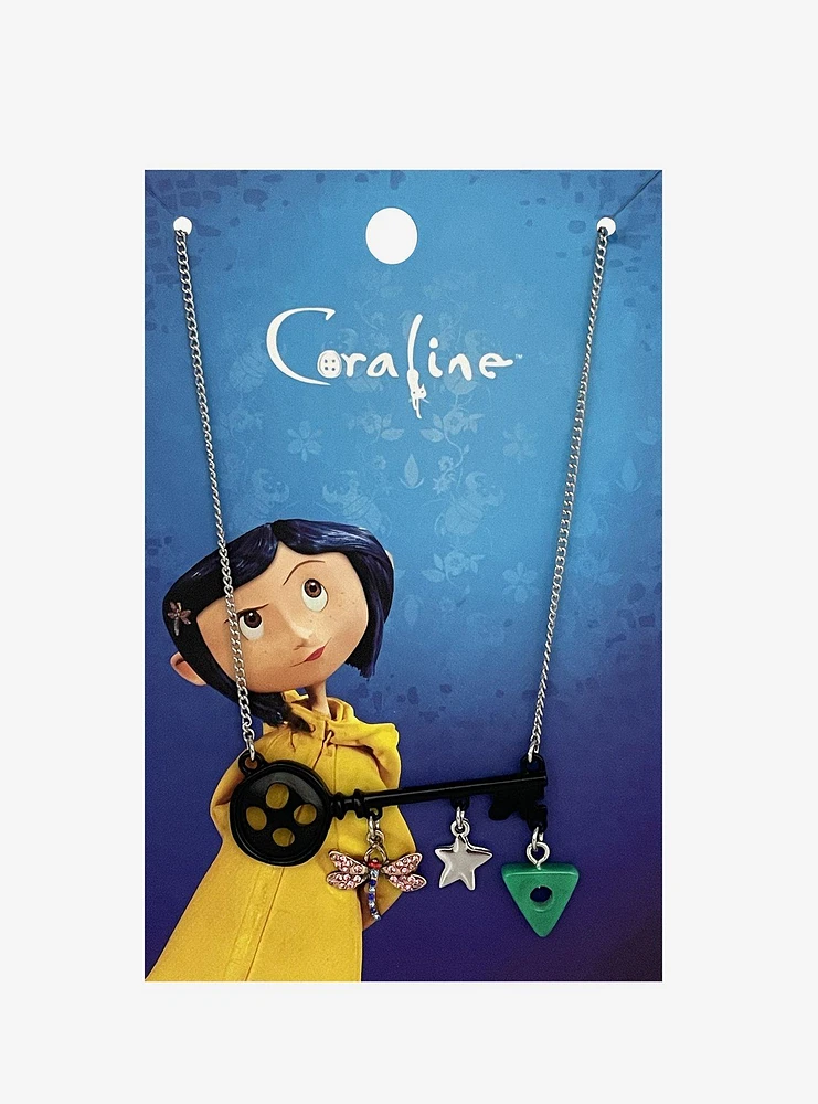 Coraline Key Charms Pendant Necklace