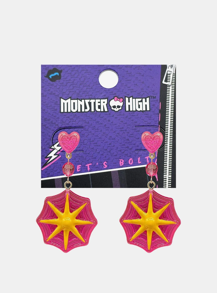 Monster High Draculaura Web Drop Earrings