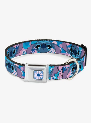 Disney Lilo & Stitch Flip Expressions Close Up Seatbelt Buckle Dog Collar