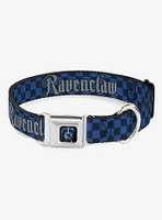 Harry Potter Ravenclaw Checker Seatbelt Buckle Dog Collar