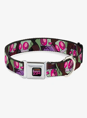 Invader Zim Close Up Poses Seatbelt Buckle Dog Collar