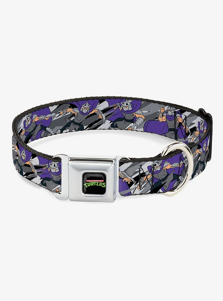 Teenage Mutant Ninja Turtles Shredder Poses Seatbelt Buckle Dog Collar