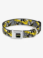 Teenage Mutant Ninja Turtles Shredder Pose Icons Seatbelt Buckle Dog Collar