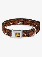 The Flintstones Cocoa Pebbles Vivid Seatbelt Buckle Dog Collar