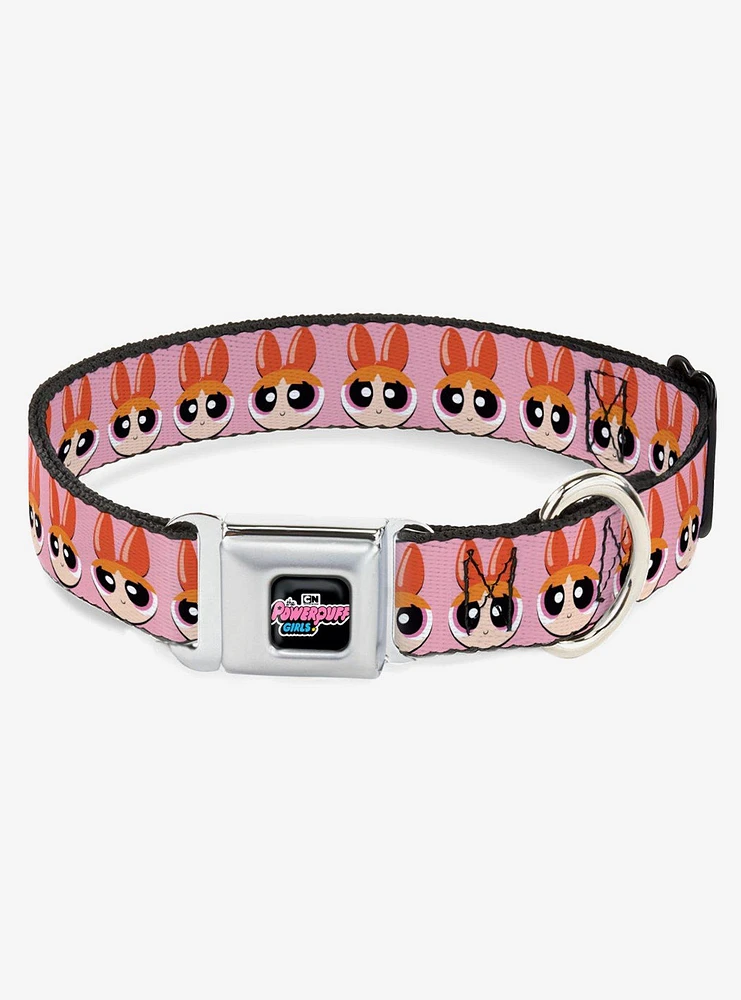 The Powerpuff Girls Blossom Face Close Up Seatbelt Buckle Dog Collar