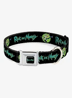 Rick and Morty Title Logo Portal Pose Seatbelt Buckle Dog Collar