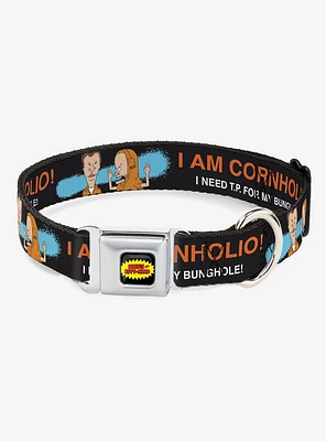 Beavis and Butt-Head I Am Cornholio Pose Seatbelt Buckle Dog Collar