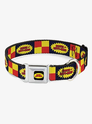 Beavis and Butt-Head Title Logo Checker Seatbelt Buckle Dog Collar