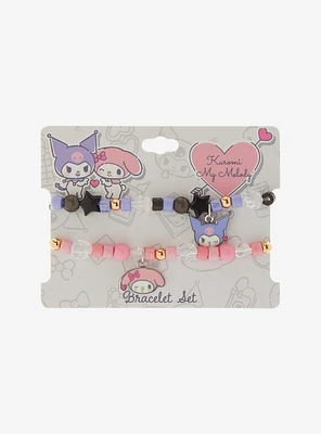 Kuromi & My Melody Beaded Best Friend Bracelet Set