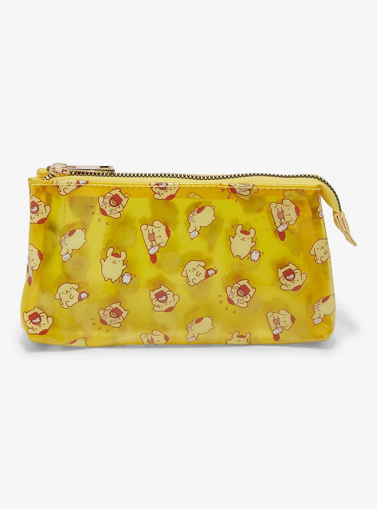 Pompompurin Yellow Transparent Makeup Bag