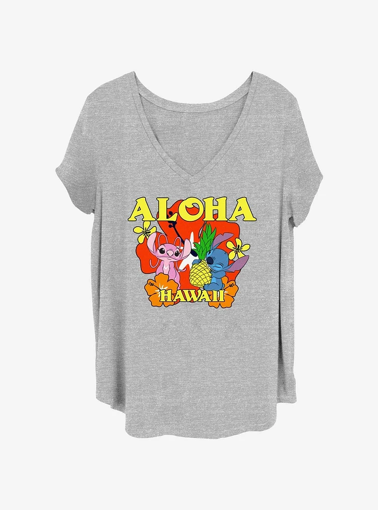 Disney Lilo & Stitch Aloha Angel Girls T-Shirt Plus