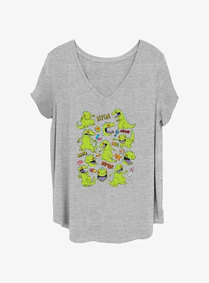 Rugrats Reptar Textbook Girls T-Shirt Plus