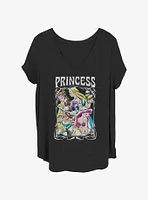 Disney Princesses Retro Princess Girls T-Shirt Plus