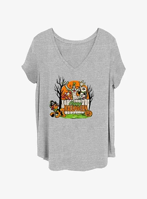 Disney100 Halloween Group Girls T-Shirt Plus