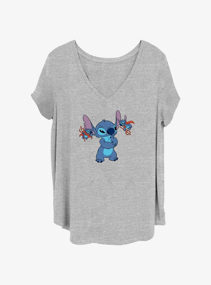 Disney Lilo & Stitch Evil Decisions Girls T-Shirt Plus