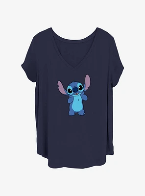 Disney Lilo & Stitch Bashful Cute Girls T-Shirt Plus