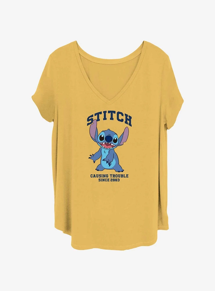 Disney Lilo & Stitch Causing Trouble Girls T-Shirt Plus