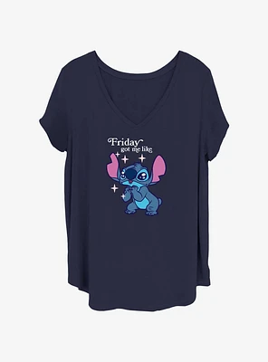 Disney Lilo & Stitch Friday Got Me Like Girls T-Shirt Plus