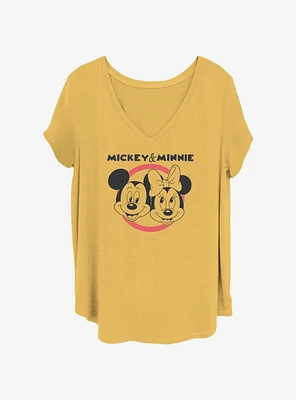 Disney Mickey Mouse & Minnie Girls T-Shirt Plus