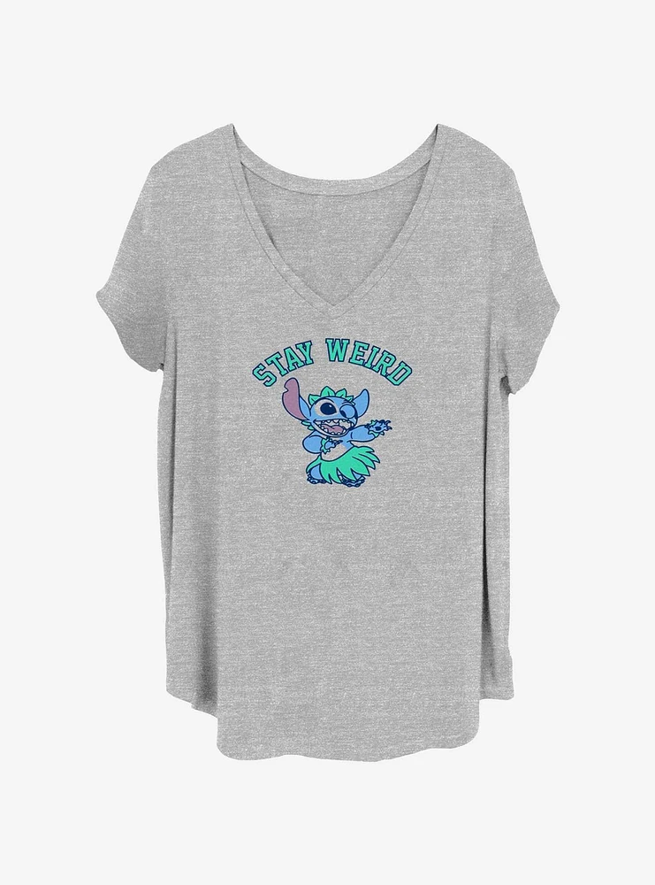 Disney Lilo & Stitch Stay Weird Hula Girls T-Shirt Plus