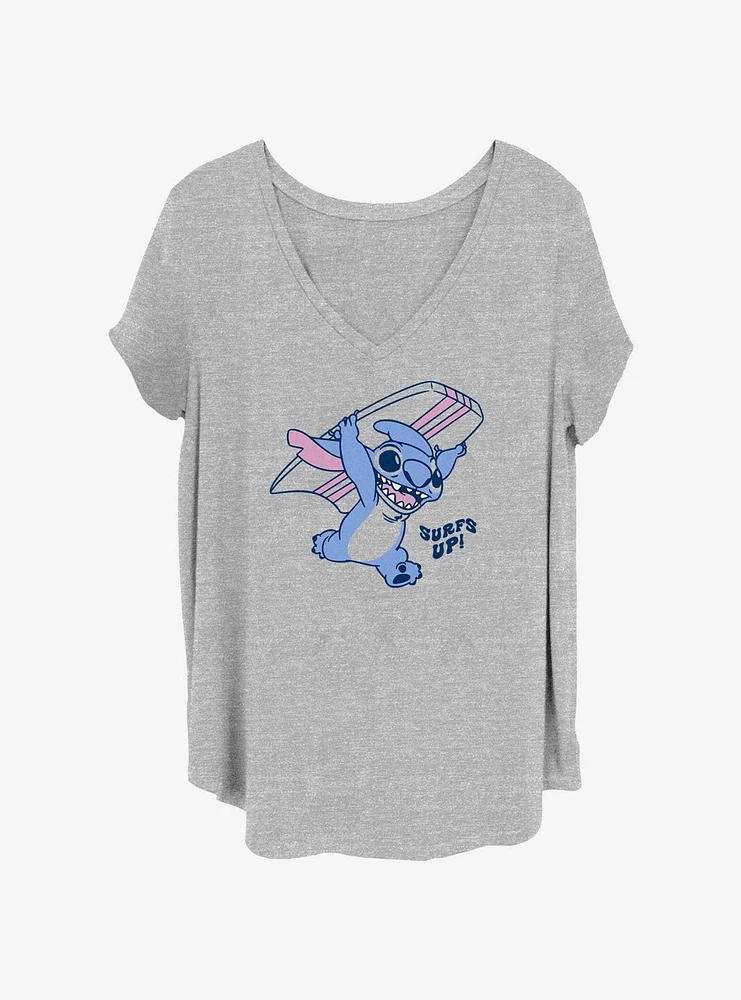 Disney Lilo & Stitch Surfs Up Retro Girls T-Shirt Plus