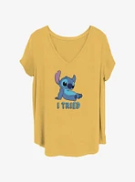 Disney Lilo & Stitch I Tried Girls T-Shirt Plus