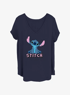 Disney Lilo & Stitch Just Chilling Girls T-Shirt Plus