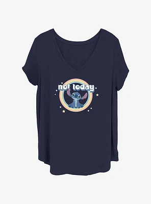 Disney Lilo & Stitch Not Today Rainbow Girls T-Shirt Plus