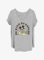 Disney Mickey Mouse Be Kind To Nature Girls T-Shirt Plus