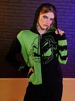 Her Universe The Nightmare Before Christmas Oogie Boogie & Oogie's Boys Split Girls Knit Hoodie