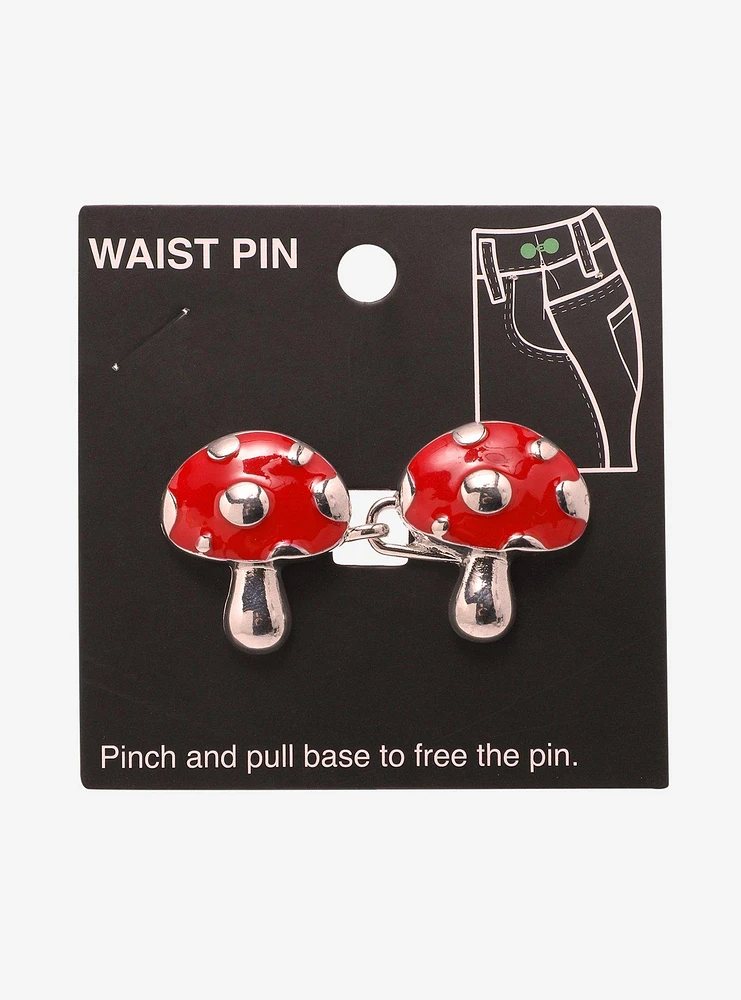 Red Mushroom Waist Pin Set