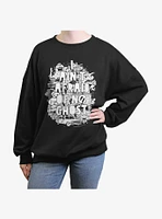 Ghostbusters Ain't Afraid Of No Ghost Girls Oversized Sweatshirt