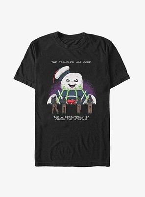 Ghostbusters 8 Bit Puft Cross The Streams T-Shirt