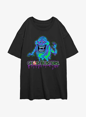 Ghostbusters Ghost Slimer Girls Oversized T-Shirt
