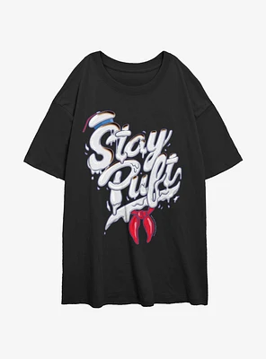 Ghostbusters Stay Puft Girls Oversized T-Shirt