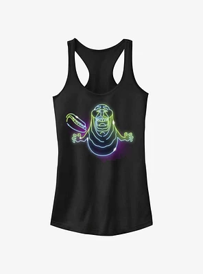 Ghostbusters: Frozen Empire Neon Lights Slimer Girls Tank