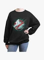 Ghostbusters: Frozen Empire Logo Girls Oversized Sweatshirt