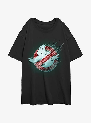 Ghostbusters: Frozen Empire Logo Girls Oversized T-Shirt