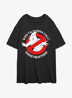 Ghostbusters Who Ya Gonna Call Girls Oversized T-Shirt