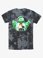 Ghostbusters Big Puft Halloween Tie-Dye T-Shirt